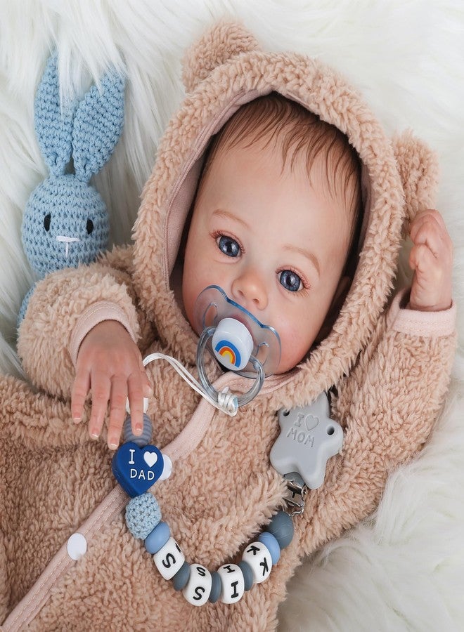 KSBD Reborn Baby Dolls - 18 Inch Realistic Baby Doll Lifelike Full Baby Boy Real Life Baby Doll with Soft Vinyl Body can Swimming with Accessories Gifts for Kids 3+ - Image 5